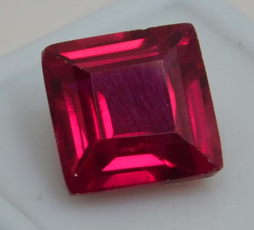 Natural 8.85 Ct Mozambique Red Color Ruby Princess Shape Loose Gemstone O-658 - Picture 2 of 4