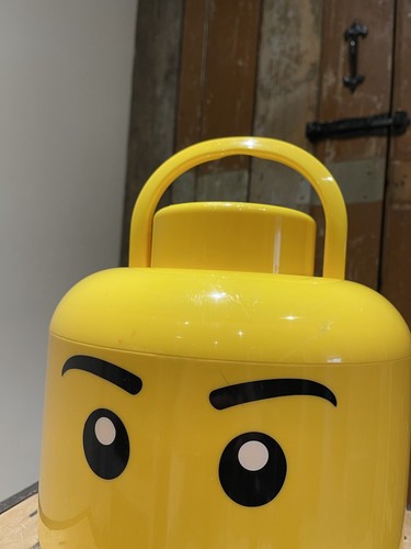 Lego großer gelber Aufbewahrungskopf sortieren und lagern mit Tragegriff - Bild 5 von 19