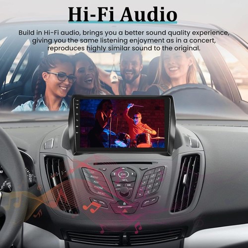 For 2013-19 Ford Escape Apple Carplay 9" Car Stereo Radio GPS Camera Android 13 - Picture 10 of 21