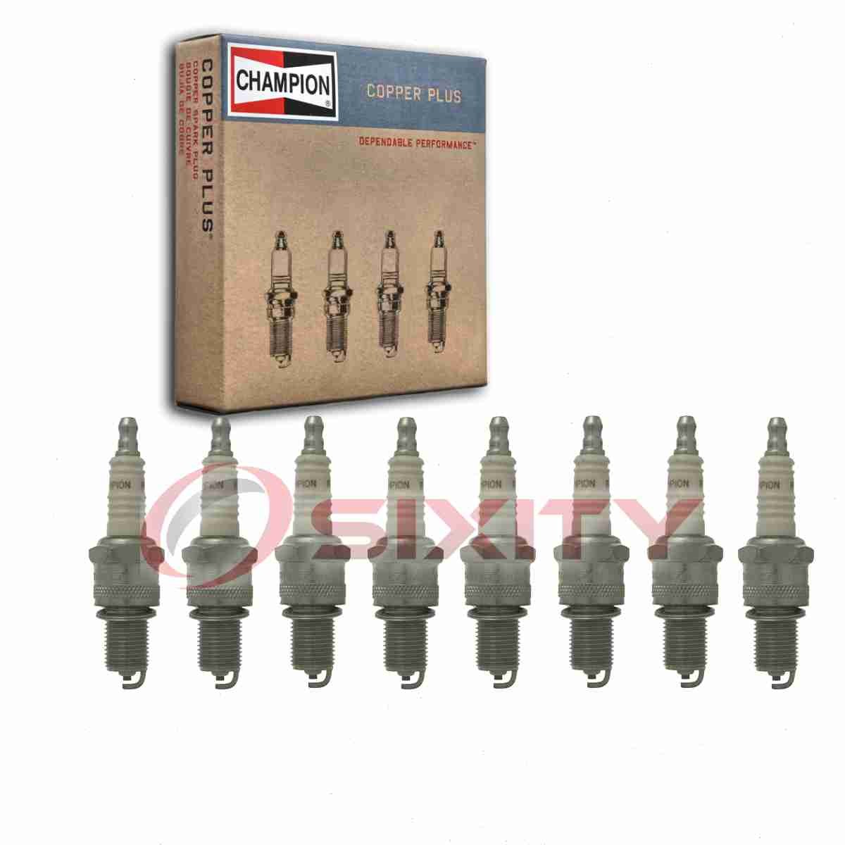 8 pc Champion Copper Plus Spark Plugs for 1964-1972 Mercedes-Benz 600 6.3L wh
