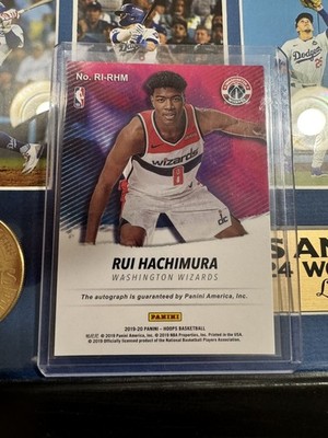 2019-20 NBA Hoops Premium RUI HACHIMURA Rookie Ink Auto Auto RC ZC