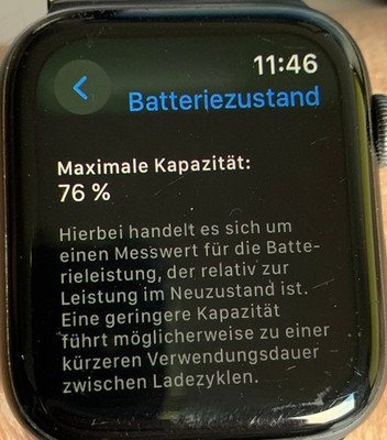 Apple Watch Series 4 44mm Space Gray Aluminium - Gebraucht
