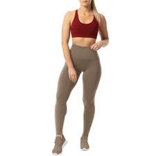 Ladies High Waist Tummy Control Leggings Thick Brushed Fleece Elasticated Waist