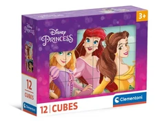 Clementoni 41197 Disney Princess Jigsaw 12 Pieces-Cube Supercolor Children 3-5 Y