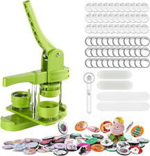 44Mm Button Maker Kit   1.73 Inch Button Maker Pin Badge Press Machine with 100P