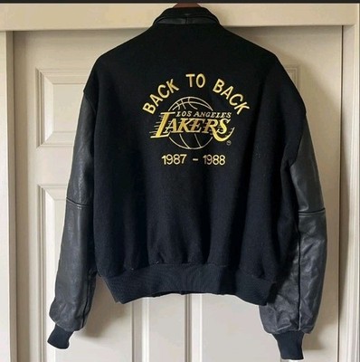 Los Angeles Lakers NBA 1987-1988 Back to Back Champions Black Jacket