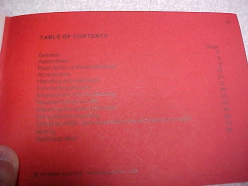 Vintage Original H&K 91 came in box Red Manual Brief Description of Assemblies - Picture 5 of 8