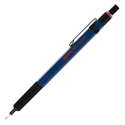 Rotring 500 Pencil 0.5mm Blue Knurled Grip Mechanical Pencil New In Box 2164105