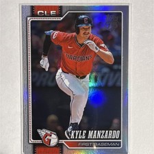 Topps 2026 Series 1 Kyle Manzardo Rainbow Foil Cleveland Guardians #309