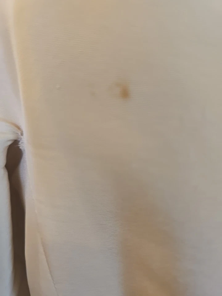 Authentic Vintage Chanel 1990 Ectu Cream Silk Jumbo Pearl S/S 1990 - Image 3 of 4