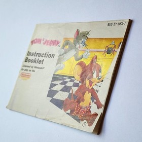 Tom & Jerry Manuale Istruzioni SOLO Nintendo NES Libretto 
