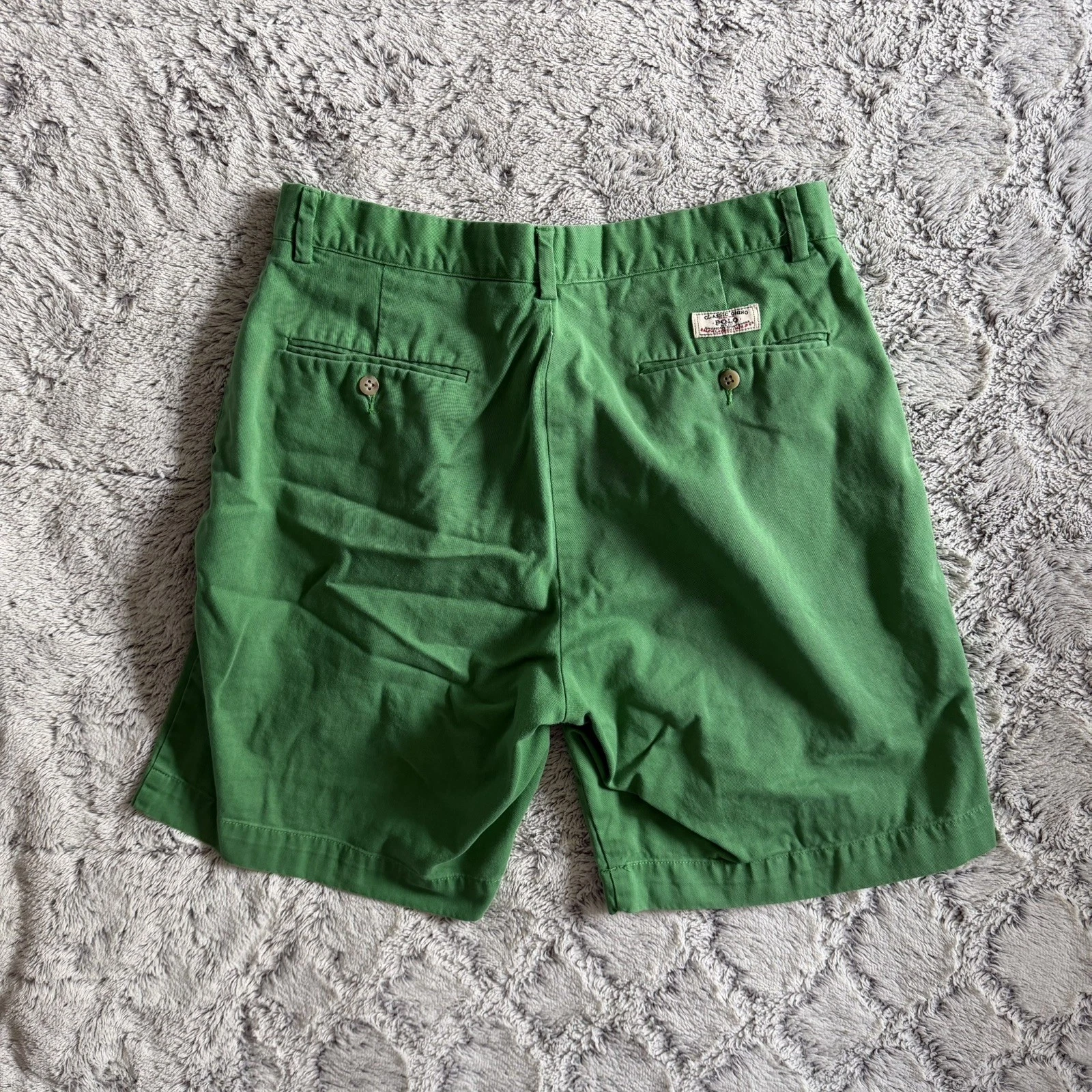 Polo Ralph Lauren Classic Fit 9” Prospect Chino Shorts Green Men’s Size 32