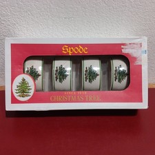Nuovo - Anelli Tovagliolo Albero di Natale Spode | Set di 4 | Mai usati in scatola originale