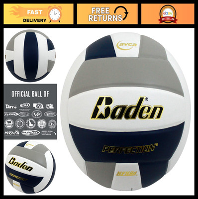Premium Leather Indoor Volleyball - Official Size & Weight, NFHS/AVCA Approved,