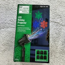 Home Accents Holiday LED Moving Light Projector Christmas Decor Snowflake NEW