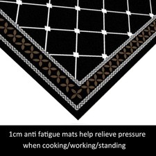 2 Pieces Thick Cushioned Kitchen Floor Mats Set Heavy Duty Comfort Standing9420