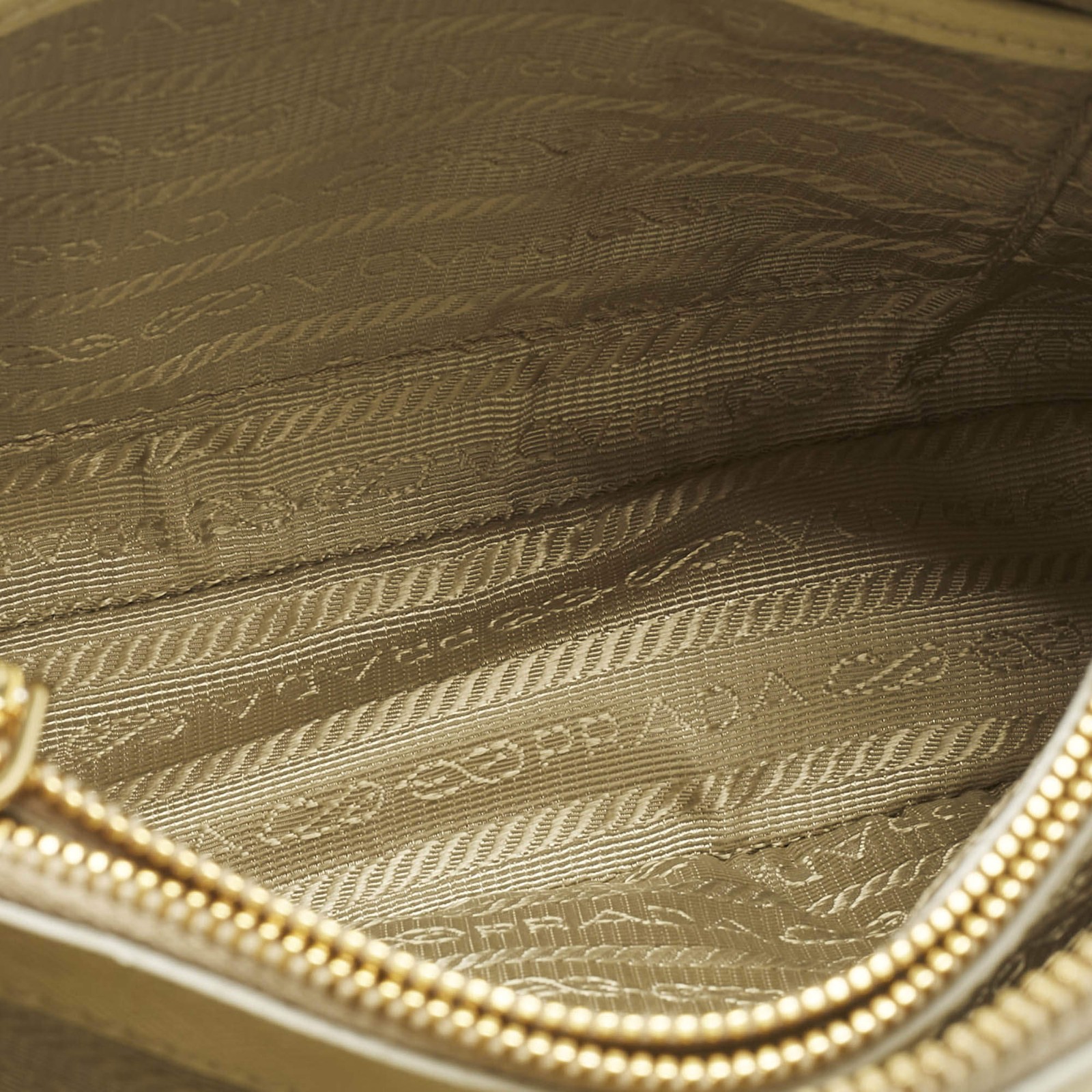 Prada Light Yellow Saffiano Patent Lux Leather Small Promenade Satchel thumbnail 10