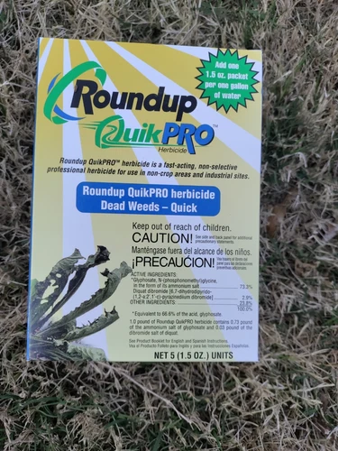 Roundup QuikPro (5x1.5oz) Herbicide/Weed killer - Very FAST acting product