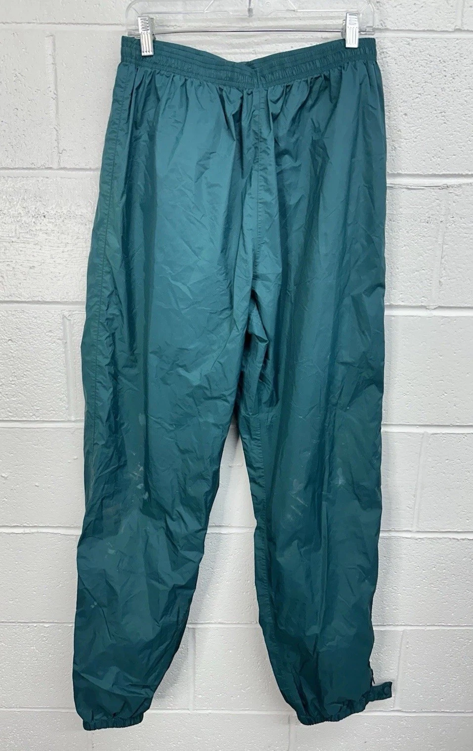 Vintage L.L. Bean Stowaway Rainwear GORE-TEX Teal Rain Pants 2468 Men's Large