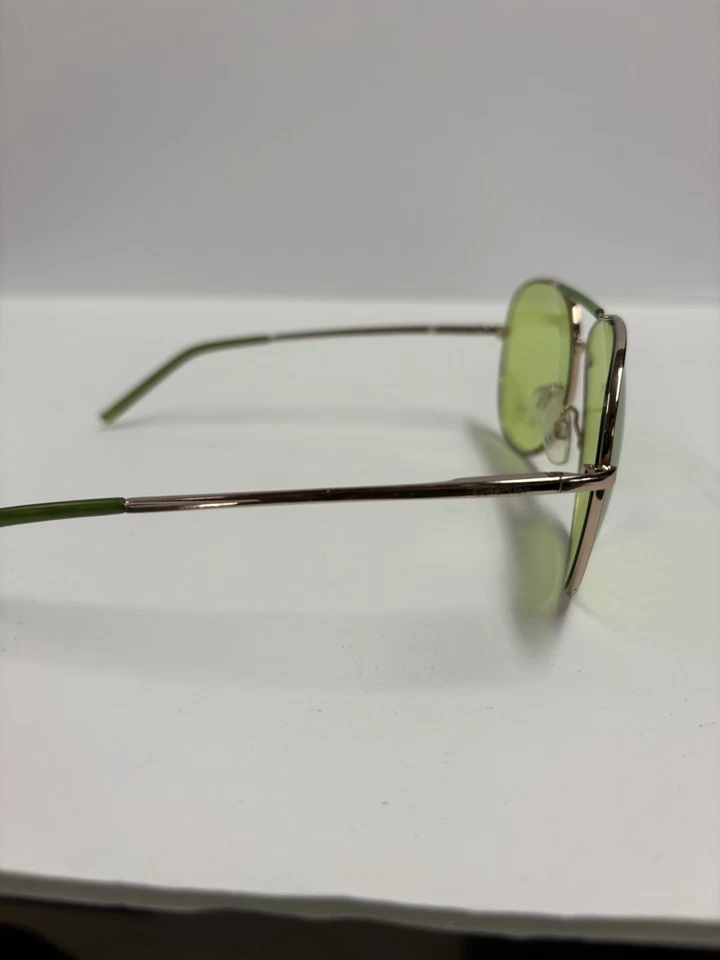 Gafas de sol vintage Calvin Klein nuevas stock antiguo R143S 317 verde 135 mm aviadores Foto 4 de 4
