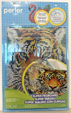 Perler Extra Large Clear Pegboard For Iron-Fuse Pegs Design Boards NEW Sealed