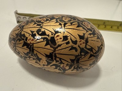Easter Egg Composite - Black Gold Florals