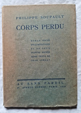 Corps Perdu par Soupault ed Au sans pareil 1926 2 pointes sèches de Lurçat EX N°