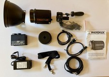 Photoflex TritonFlash Strobe Kit Flash Head Reflector Charger NO BATTERY Manual