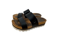 Reef Women's Black Cushion Vista Hi Sandals Size 36