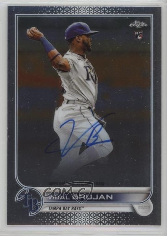 2022 Topps Chrome Rookie Auto Vidal Brujan #RA-VB Auto v9t
