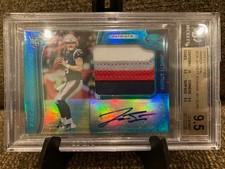 2019 Certified Jarrett Stidham RC 4 Color Jersey Auto /50 BGS 9.5 GEM MINT W/10