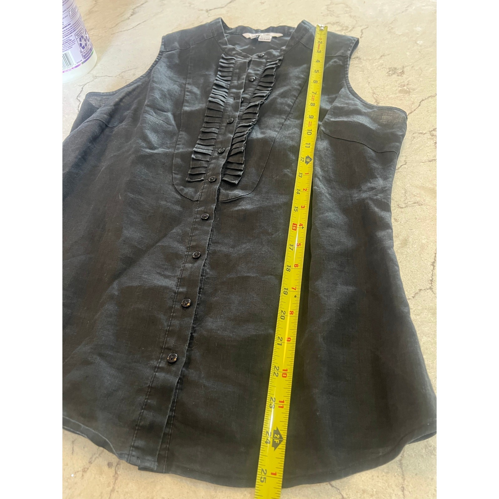 🖤 Zara Basic Sleeveless Button-Down Blouse – Siz… - image 7