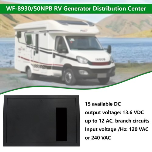 RV Electrical Panel Wf-8930/50NPB, 50 Amp AC Distribution Center, 27 Circuits... - Picture 4 of 7