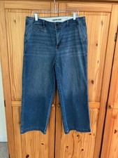 Lands End Wide Leg Jeans Sz 16