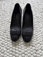 Lanvin Dark Great Black Suede Leather Block H...
