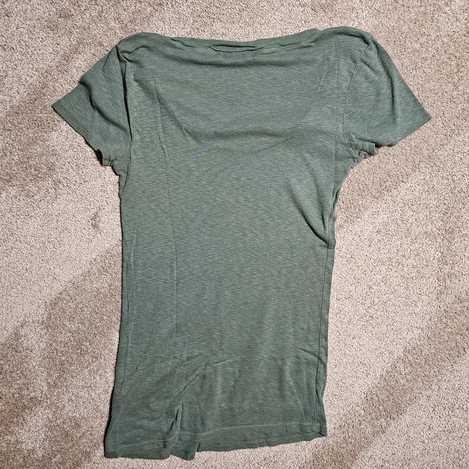 Camiseta de bebé vintage años 90 Y2k Michael Stars verde azulado en blanco para hombre XS grunge pastel EE. UU. Foto 2 de 4