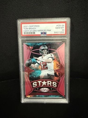 2021 Certified Tom Brady Cert. Stars-Mirror Pink /199 PSA 10