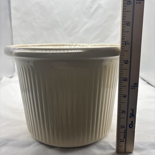 Rival Crock Pot Replacement Beige Tan Insert Server Liner 181203 Glass Ribbed - Picture 4 of 5