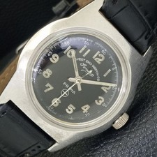 VINTAGE WEST END WATCH CO HAND-WINDING SWISS BOY BLACK DIAL WATCH a703797-1