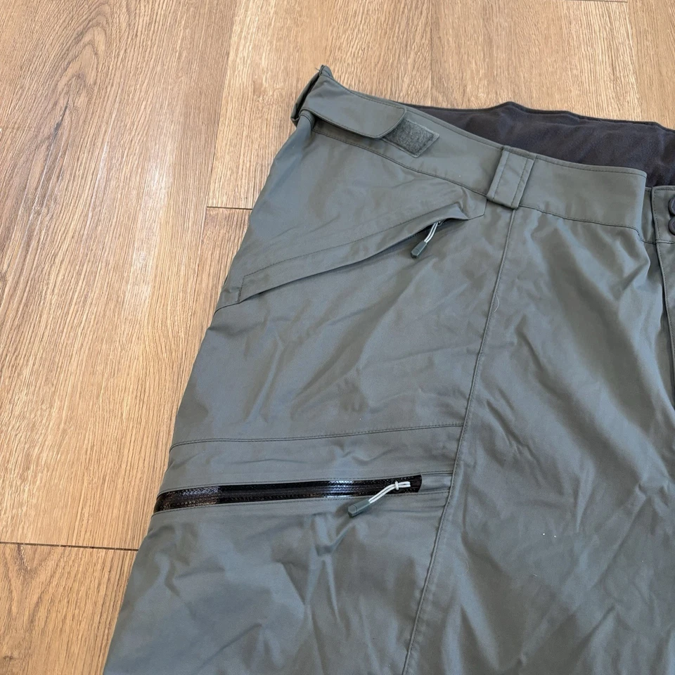 Mountain Hardwear Hombres RECCO Impermeable Forrado Snowboard Esquí Pantalones Verde 2XL Foto 4 de 4