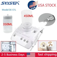 Professional Dental Scaler Ultrasonic LED Handpiece Fit EMS Cavitron + 2 Bottles