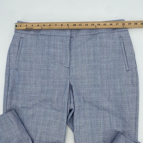 Pantaloni alla caviglia Talbots taglia 16 vita alta blu a quadri nuovi con etichetta - Foto 4 di 9