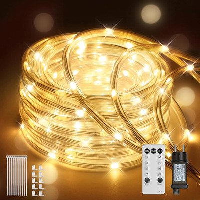 Lichtschlauch 10M 200 LED Lichterkette Außen Lichtschnur Outdoor IP67 Wasserfest