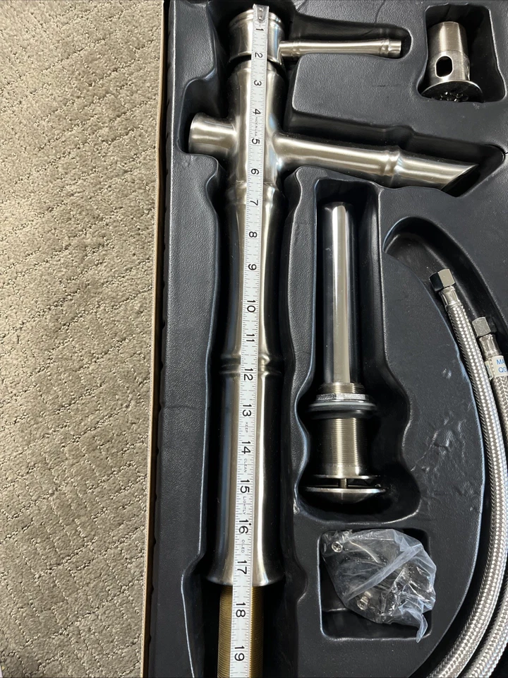 Grifo de llenado de recipiente Danze South Sea de una sola manija níquel cepillado nuevo D225045 Foto 3 de 4