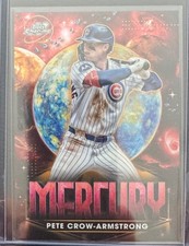 2025 Topps Chrome Cosmic Pete Crow-Armstrong Mercury Planet SSP 1:480 