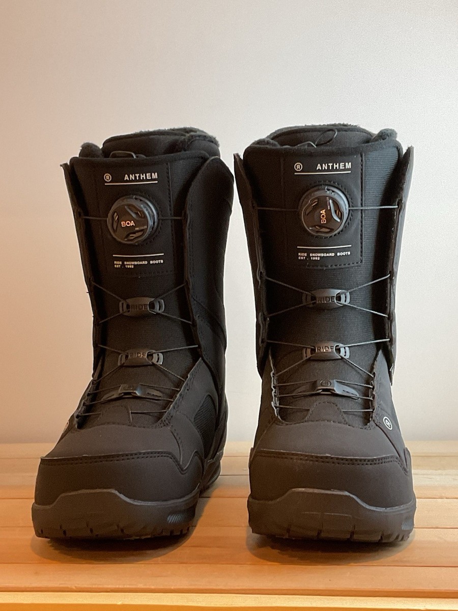 RIDE Anthem Snowboard Boots Men's Size 10 Black Snow Boots New