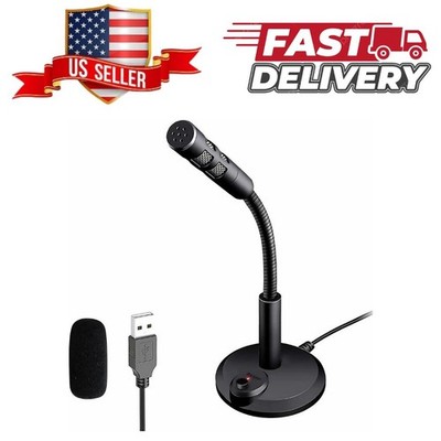 USB Computer Microphone,Plug and Play Desktop PC Laptop Microphone with Mute