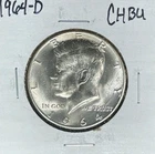 1964 KENNEDY SILVER HALF DOLLAR  ~ CH BU ~ NICE COIN ~ 90% SILVER