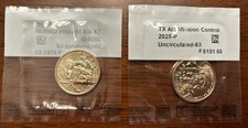 2025 P+D Texas Innovation Dollars NASA’s Mission Control 2 Coin Set - BU