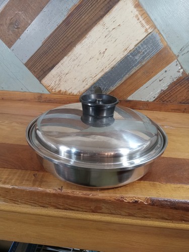 Vintage Chef's Ware Townecraft 11" Skillet T304 Multi-Core Surgical Stainless - Picture 4 of 13